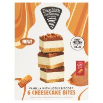 ENGLISH CAKE COMPANY LOTUS BISCOFF CHEESECAKE BITES 210 GMS