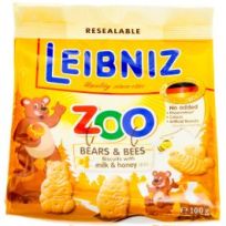 BAHLSENS ZOO BEARS AND BEES BISCUITS WITH MILK & HONEY 2X100 GMS @SPECIAL OFFER