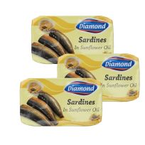 DIAMOND SARDINES IN SUNFLOWER OIL 5X120 GMS @SPECIAL PRICE