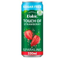 VOLVIC TOUCH OF STRAWBERRY SPARKLING SUGAR FREE 330ML