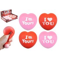 GENERAL PRODUCTS LOVE HEART SQUISHY 12'S IN DISPLAY BOX