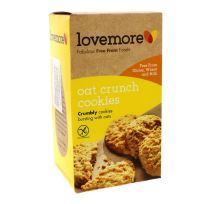 LOVE MORE OAT CRUNCH COOKIES FREE GLUTEN AND WHEAT AND MILK 200 GMS