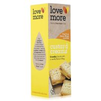 LOVE MORE CUSTARD CREAMS FREE GLUTEN AND WHEAT AND MILK 125 GMS