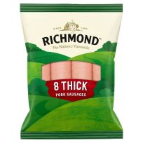 RICHMOND THICK PORK SAUSAGES 410 GMS (CONTAINS PORK)