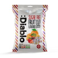 DIABLO FRUIT TOFFEE SWEETS SUGAR FREE 75 GMS