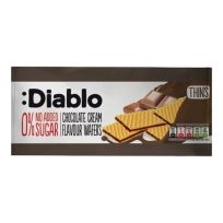 DIABLO CHOCOLATE CREAM FLAVOUR WAFER THINS NO ADD SUGAR 150 GMS