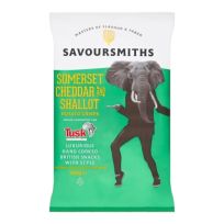 SAVOURSMITHS SOMERSET CHEDDAR AND SHALLOT CRISPS 150 GMS