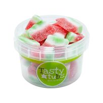 TASTY TUBS FIZZY WATERMELON SLICES 120 GMS