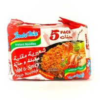 INDOMIE HOT AND SPICY FRIED NOODLES 5X80 GMS