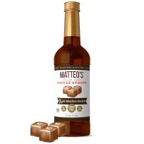 MATTEOS COFFEE SYRUP THIN SALTED DARK CHOCOLATE SUGAR FREE 1 LTR