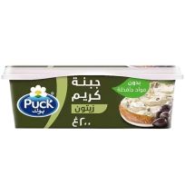 PUCK CREAM CHEESE SPREAD WITH OLIVES 200 GMS