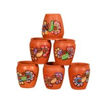 MITTICOOL CLAY GLASS FLORAL 6 SET 