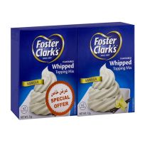 FOSTER CLARK WONDER WHIPPED TOPPING MIX VANILLA 2X72 GMS