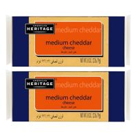 HERITAGE ASSORTED CHUNK CHEESE 2X227 GMS