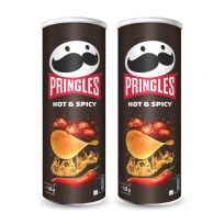 PRINGLES HOT AND SPICY 2X165 GMS 25% OFF