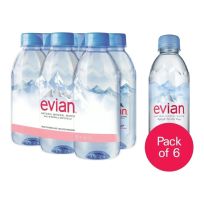 EVIAN NATURAL MINERAL WATER PET 6X330 ML