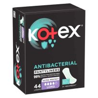 KOTEX LONG ANTIBACTERIAL LINERS SANITARY PADS 44'S