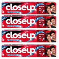 CLOSEUP RED HOT TOOTH PASTE 4X120ML @20%OFF