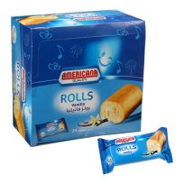 AMERICANA SWISS MINI ROLL VANILLA 24X20 GMS