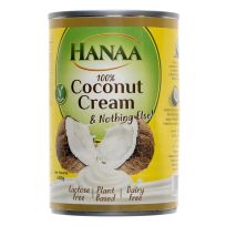 HANAA 100% COCONUT CREAM 400 GMS