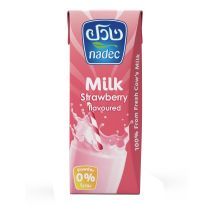 NADEC UHT STRAWBERRY FLAVORED MILK 185 ML