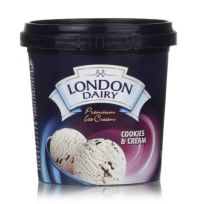 LONDON DAIRY COOKIES & CREAM ICE CREAM CUP 150 ML
