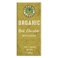 ORGANIC LARDER CHOCOLATE DARK WITH GINGER 100 GMS