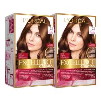 EXCELLENCE CREME 7.7 HONEY BROWN TWIN PACK @30%OFF