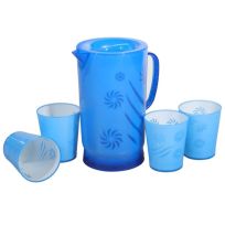 DELCASA 2 LTR WATER JUG + 4 GLASS 300 ML