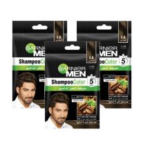 GARNIER COLOR NATURALS MEN SHAMPOO 3 BLACK BROWN 2+1 FREE