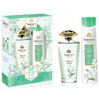 YARDLEY LONDON IMPERIAL JASMINE SCENTED GIFT SET FOR WOMEN 125ML + BODY MIST 150ML