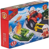 BANBAO FIREFIGHTER SERIES CONSTRUCTION TOY 7118 58 PIECES