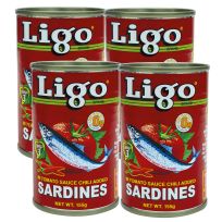 LIGO SARDINES IN TOMATO SAUCE 4X155 GMS