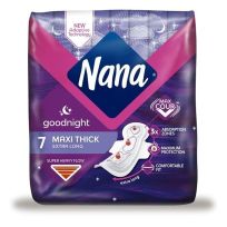 NANA GOOD NIGHT MAXI THICK EXTRA LONG SANITARY PADS WITH WINGS 7'S