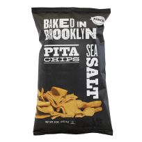 BAKED IN BROOKLYN SEA SALT PITA CHIPS 6 OZ