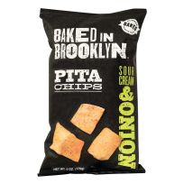 BAKED IN BROOKLYN SOUR CREAM ONION PITA CHIPS 6 OZ