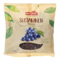 NECTAFLOR DRIED RAISINS UNSULPHURED 200 GMS