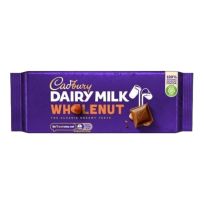 CADBURY MILK WHOLENUT 180 GMS