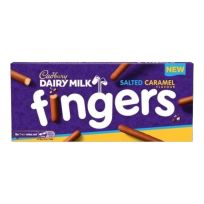 CADBURY SALTED CARAMEL FINGERS 114 GMS