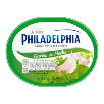 KRAFT PHILADELPHIA GARLIC & HERBS 170 GMS