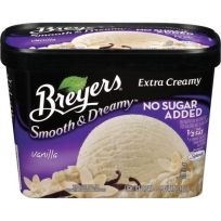 BREYERS ICE CREAM NO ADDED SUGAR VANILLA 1.5 QT