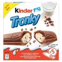 KINDER TRONKY COCOA WAFER WITH CHOCO MILK & BISCUIT CRUMBS T5 90 GMS