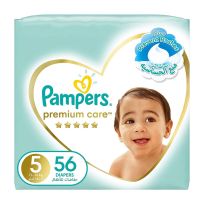 PAMPERS PREM.CARE DIAPER S5 JUMBO PACK 56`S