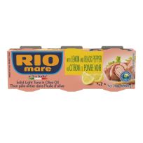 RIO MARE TUNA LEMON AND BLACK PEPPER IN OLIVE OIL 3X80 GMS