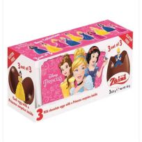 ZAINI DISNEY PRINCESS MILK CHOCOLATE EGG 3X20 GMS