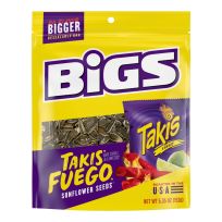 BIGGER BIGS TAKIS FUEGO SUNFLOWER SEEDS HOT CHILI LIME 5.3 OZ