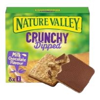 NATURE VALLEY CRUNCHY DIPPED MILK CHOCO 8X20 GMS