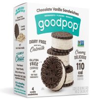 GOOD POP ICE SANDWICH CHOCOLATE VANILLA 9 OZ