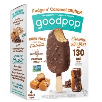 GOOD POP ICE CREAM BAR FUDGE AND CARAMEL CRUNCH 9 OZ