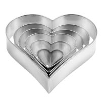 TESCOMA HEART-SHAPED COOKIE CUTTERS 6'S